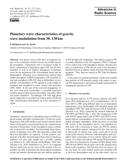 Planetary wave characteristics of gravity wave modulation from 30