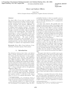 Direct and Indirect Effects
