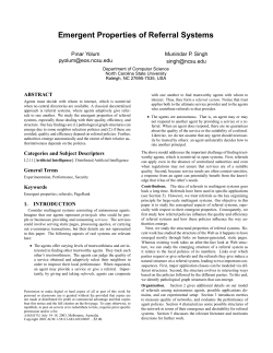 Emergent Properties of Referral Systems
