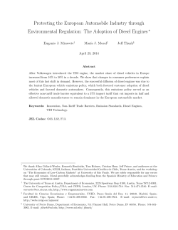Protecting the European Automobile Industry through Environmental