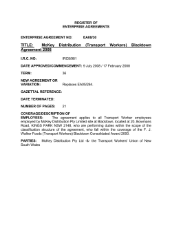 clause 1 - title - Industrial Relations Commission