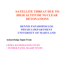 satellite threat due to high altitude nuclear