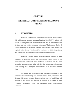 chapter 3 vernacular architecture of thanjavur region