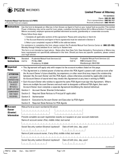 Limited Power of Attorney