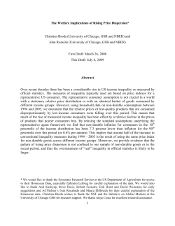 The Welfare Implications of Rising Price Dispersion