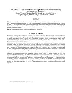 An FPGA-based module for multiphoton coincidence counting