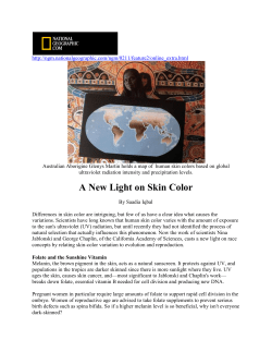 A New Light on Skin Color