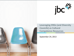 Leveraging ERGs (and Diversity Councils) as Cultural Competence