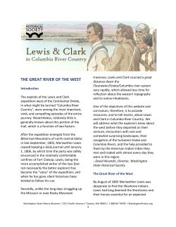the great river of the west - Washington State Historical Society