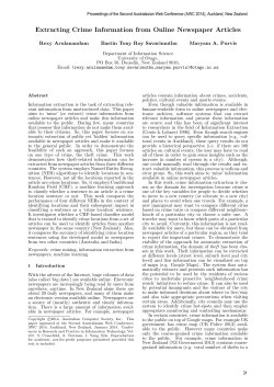 Extracting Crime Information from Online Newspaper Articles