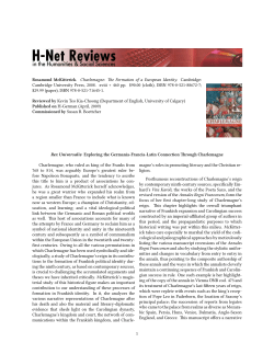 Charlemagne: The Formation of a European Identity - H-Net
