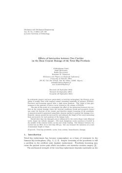 Effects of Interaction between Two Cavities on the Bone Cement