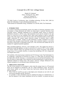 Concept for a DC low voltage house