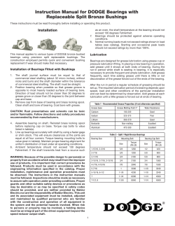 Dodge&reg; Bearings with Replaceable Split Bronze Bushings
