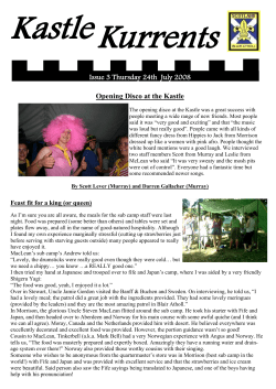 Thursday 24th July - Blair Atholl Jamborette