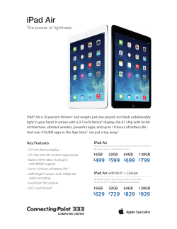 iPad Air - Connecting Point