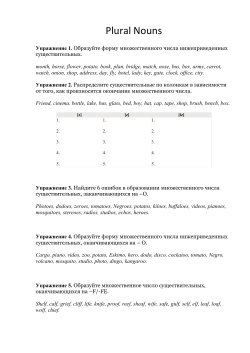 Plural Nouns