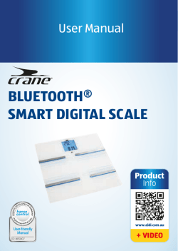 bluetooth&reg; smart digital scale