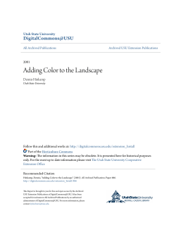 Adding Color to the Landscape - Utah State University Extension