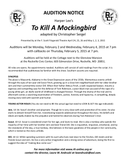 To Kill A Mockingbird