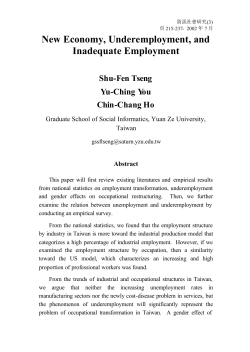 New Economy, Underemployment, and Inadequate