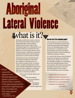 Aboriginal Lateral Violence - Native Women`s Association of Canada
