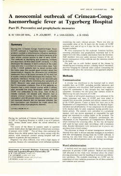 A nosocomial haemorrhagic outbreak of Crimean