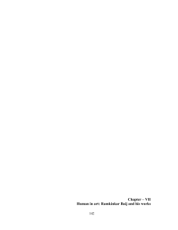 Chapter &ndash; VII Human in art: Ramkinkar Baij and his works