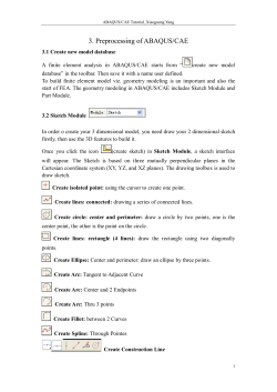 3. Preprocessing of ABAQUS/CAE - University of Birmingham Intranet