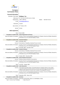 Europass Curriculum Vitae