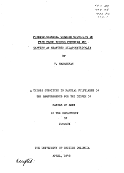 PHYSICO-CHEMICAL CHANGES OCCURRING IN FISH FLESH