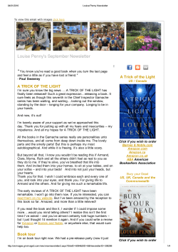 September - Louise Penny