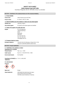 SAFETY DATA SHEET Iodine Acetone (Liqui - Pro