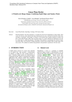 Linear Plane Border: A Primitive for Range Images Combining
