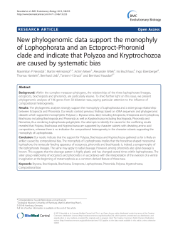 New phylogenomic data support the monophyly of Lophophorata