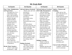 5th Grade Math