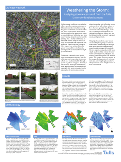 Analyzing stormwater runoff from the Tufts University Medford