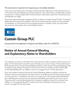 Notice of Annual General Meeting