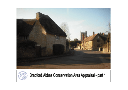 Bradford Abbas Conservation Area Appraisal part A