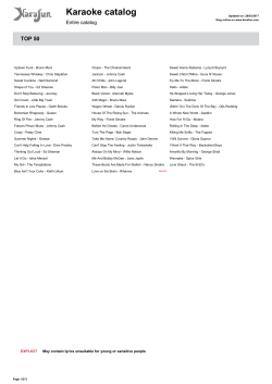 Karaoke catalog - Fichier
