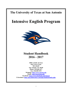 Intensive English Program Attendance Policy