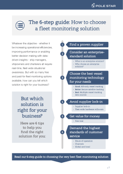 The 6-step guide: How to choose a fleet monitoring solution