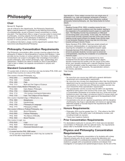 Philosophy - Bulletin < Brown