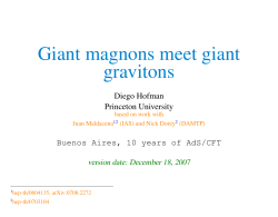 Giant magnons meet giant gravitons