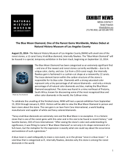 The Blue Moon Diamond, One of the Rarest Gems