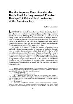 Has the Supreme Court Sounded the Death Knell for Jury Assessed