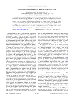 Enhancing dopant solubility via epitaxial surfactant growth