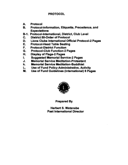 PROTOCOL A. Protocol B. Protocol