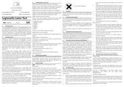 Legionella Latex Test - Thermo Fisher Scientific