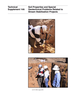 Technical Supplement 14A--Soil Properties and Special